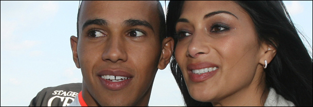Lewis Hamilton and Nicole Scherzinger photographed by Silverstone Circuits Limited at Flickr.
